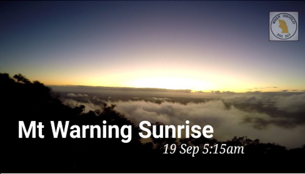 mt warning sunrise wsbd